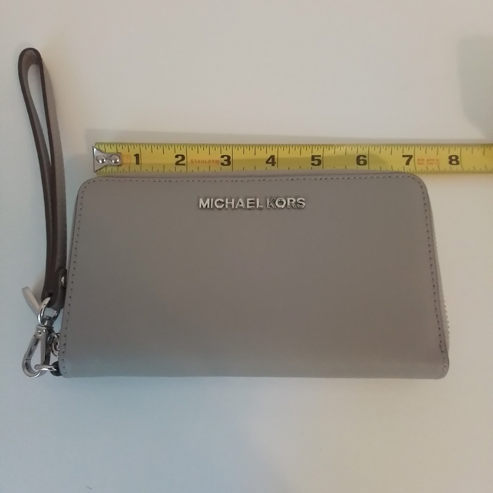 Michael Kors Gray Wristlet Wallet